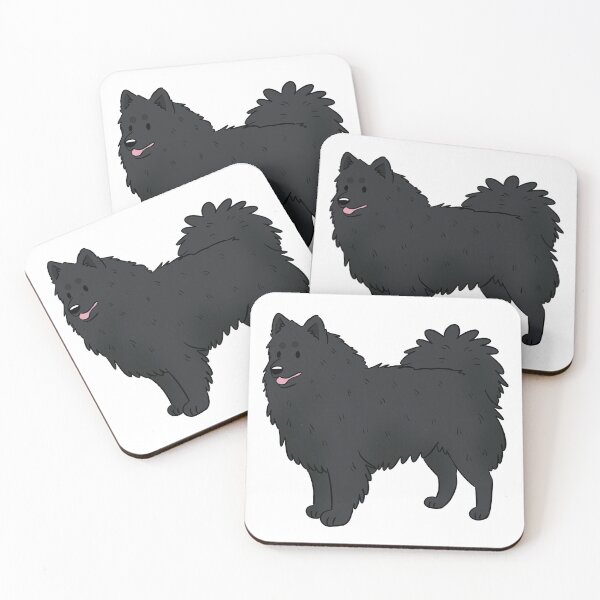 Item preview, Cute black German spitz dog  designed and sold by Yaragold.