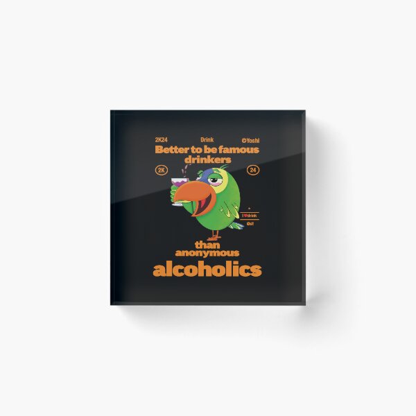 Item preview, Amazon Parrot Drink Alcohol designed and sold by YoshiArtDesign.