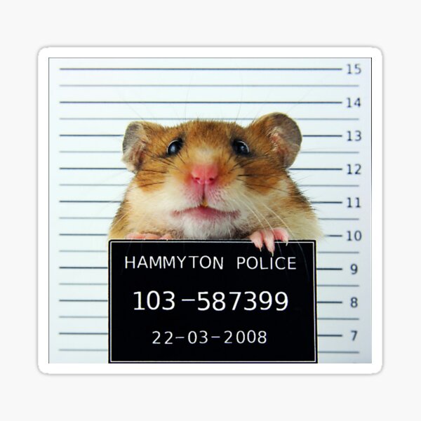 Item preview, Hamster mug-shot designed and sold by RodgerTheBadger.
