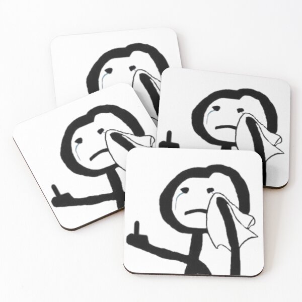 Item preview, Motioning, crying, sad stickman designed and sold by catcraftss.