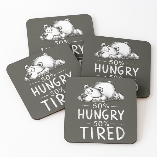 Item preview, Hungry & Tired Bear Illustration designed and sold by RuyaFab.