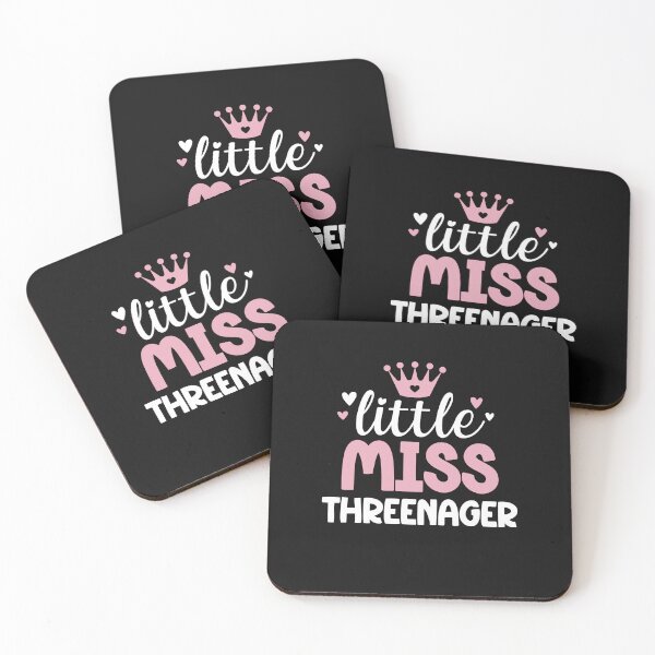 Item preview, Happy 3rd Birthday Girl Toddler Little Miss Threenager Girl designed and sold by clothesy7.