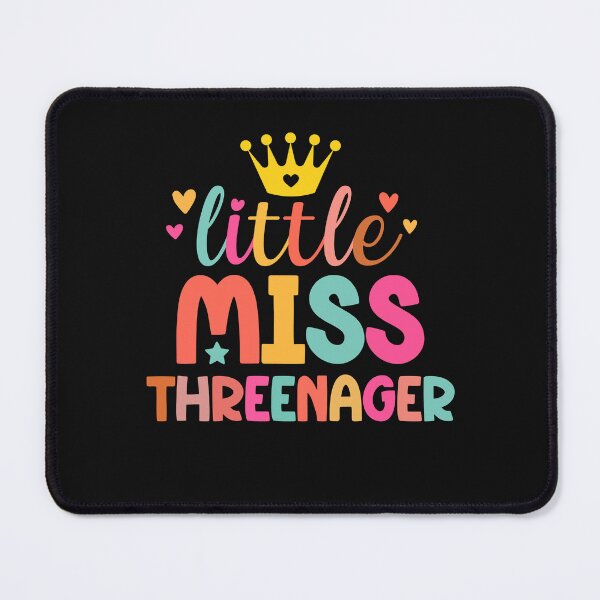 Item preview, Little Miss Threenager Girl 3 years Old Girl Birthday 3rd Bday designed and sold by clothesy7.