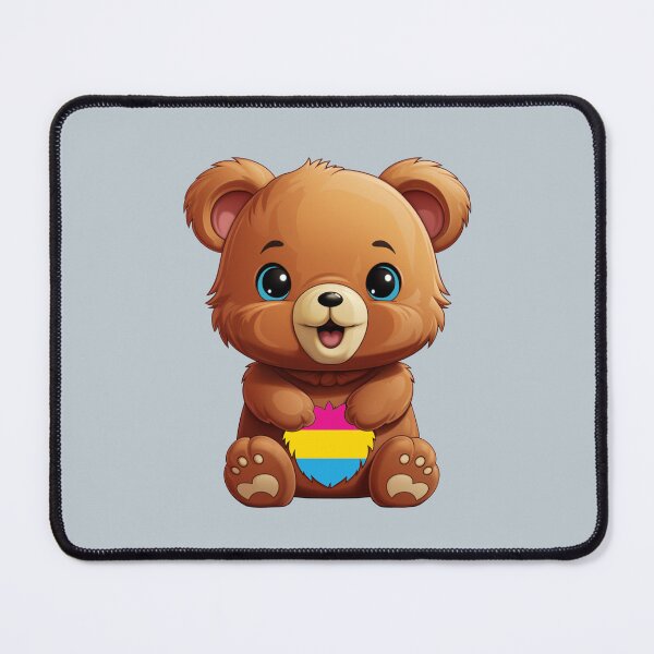 Item preview, Cute Pansexual Pride Flag Bear, Subtle Kawaii Pansexual Bear Design designed and sold by Travelslightly.