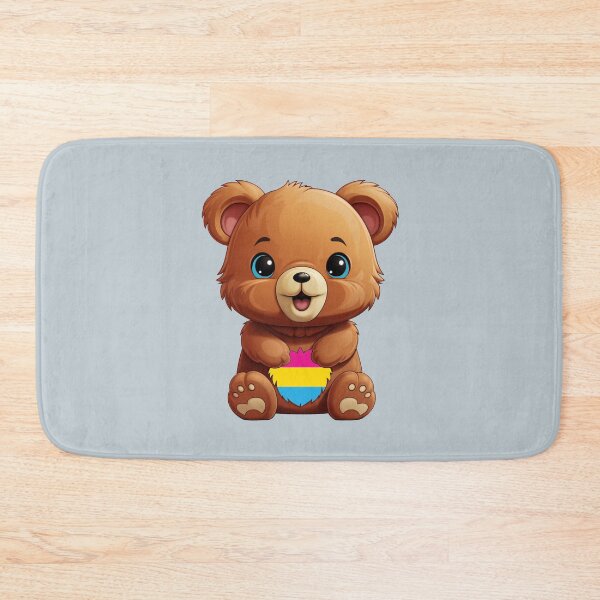 Item preview, Cute Pansexual Pride Flag Bear, Subtle Kawaii Pansexual Bear Design designed and sold by Travelslightly.