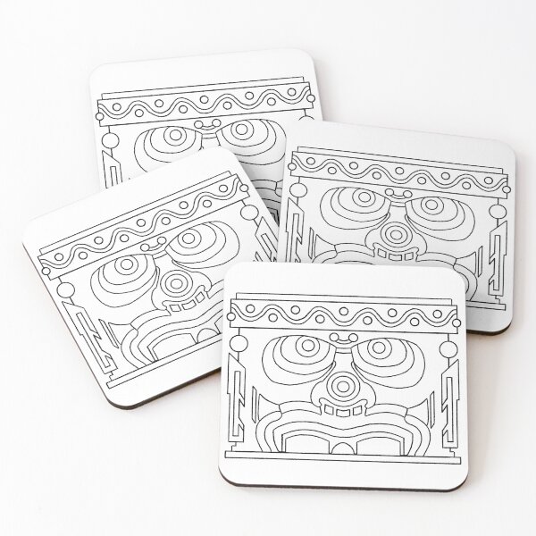 Item preview, Olmec head lines designed and sold by Kiran Crampton.