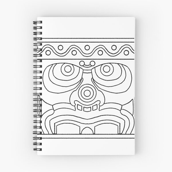 Item preview, Olmec head lines designed and sold by Kiran Crampton.