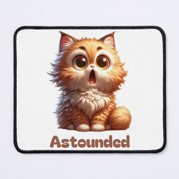 Item preview, Astounded Cat! designed and sold by Ayman Toumarti.