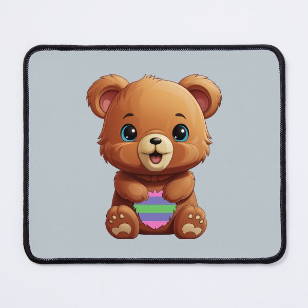 Item preview, Cute Trigender Pride Flag Bear, Subtle Kawaii Trigender Bear Design designed and sold by Travelslightly.