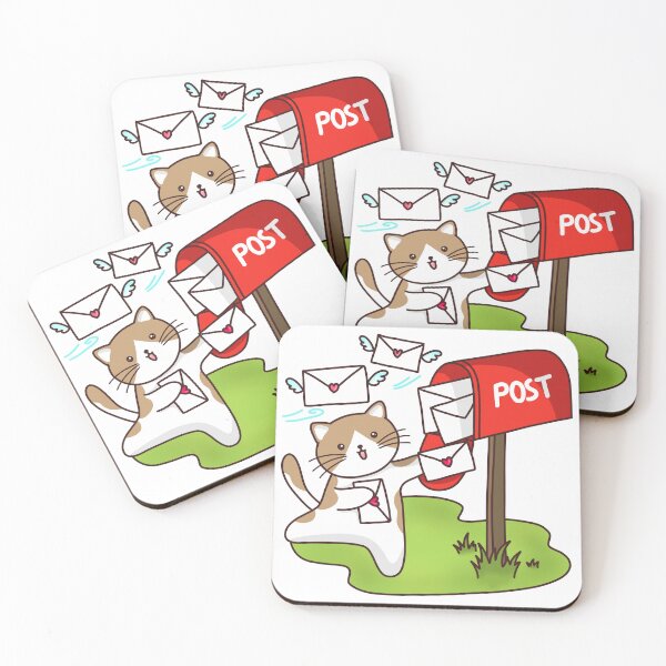 Item preview, Cat delivers letters at the post office box designed and sold by TiffyChaa.
