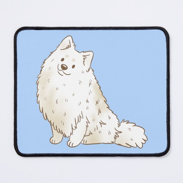 Item preview, White german spitz dog designed and sold by Yaragold.