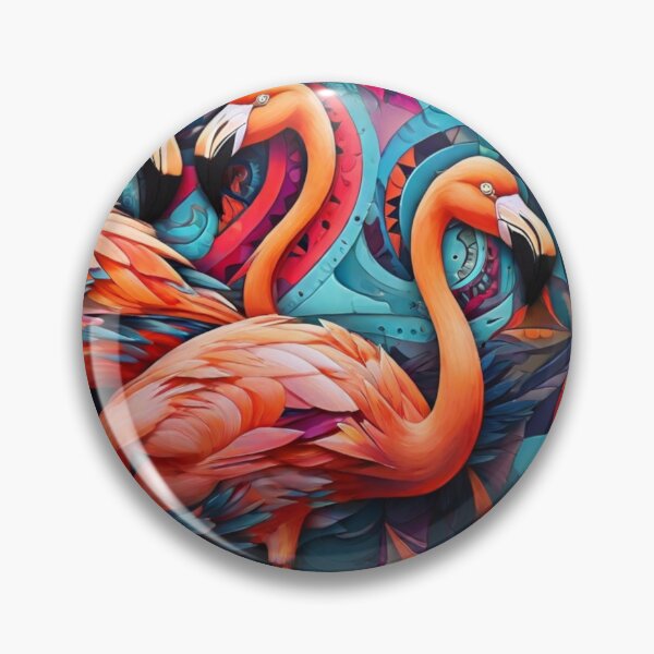 Item preview, Abstract Flamingo Mosaic designed and sold by NeatThingLover.