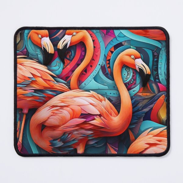 Item preview, Abstract Flamingo Mosaic designed and sold by NeatThingLover.
