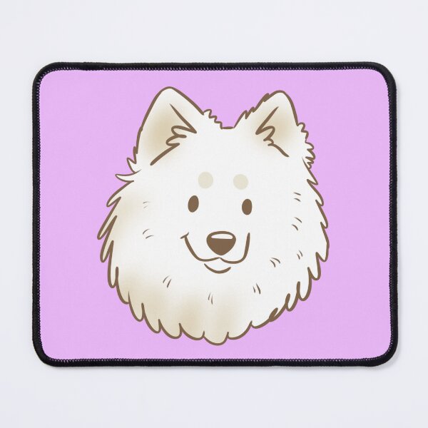 Item preview, White german spitz dog face designed and sold by Yaragold.