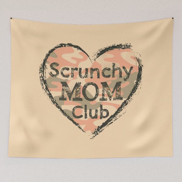 Item preview, Scrunchy Mom Club Heart Design designed and sold by RuyaFab.