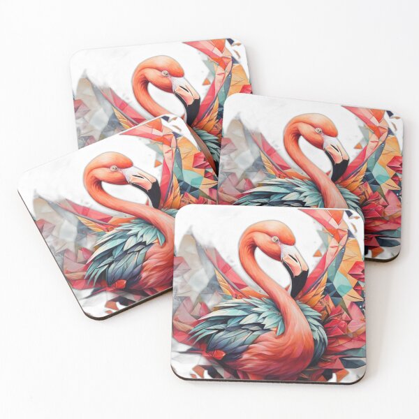 Item preview, Geometric Flamingo Fusion designed and sold by NeatThingLover.