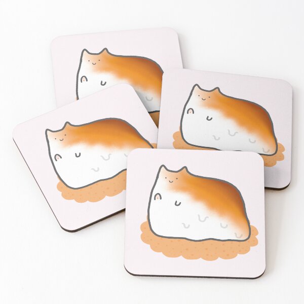 Item preview, Toasted Marshmallow Cat Simple Cute Sweet Neko Meme Funny Food Anime designed and sold by Marinaaa010.