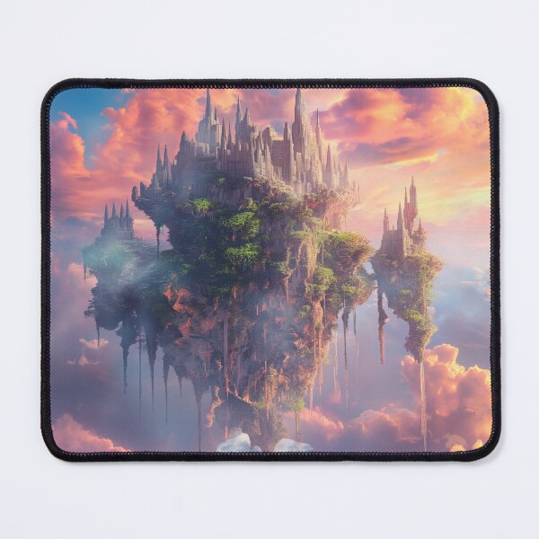 Item preview, Flying Island In The Sunrise Sky - Fantasy Scene designed and sold by AiHead.