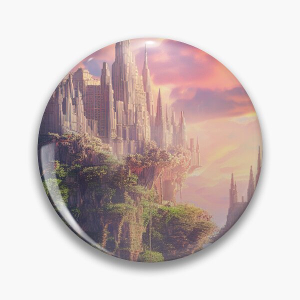 Item preview, Flying Island In The Sunrise Sky - Fantasy Scene designed and sold by AiHead.