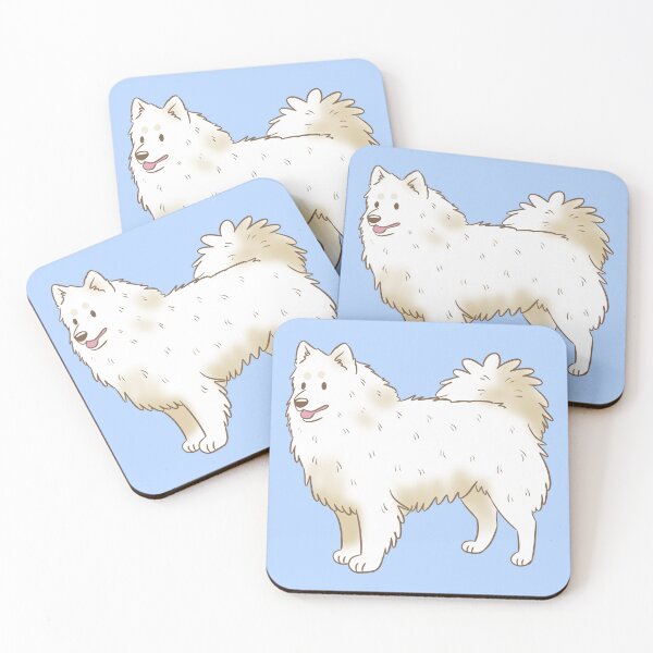 Item preview, Cute White german spitz dog  designed and sold by Yaragold.