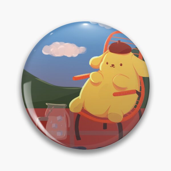 Item preview, Pompom Pudding Dog Relaxing in the Sunset  designed and sold by KeiosD.
