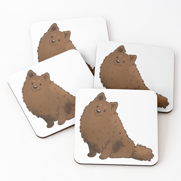 Item preview, Cute brown German spitz dog  designed and sold by Yaragold.