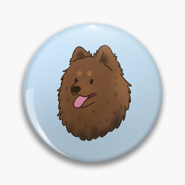 Item preview, Cute brown German spitz dog face designed and sold by Yaragold.