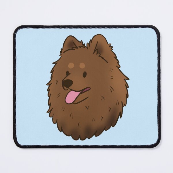 Item preview, Cute brown German spitz dog face designed and sold by Yaragold.