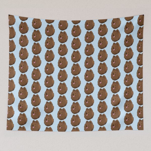 Item preview, Cute brown German spitz dog face designed and sold by Yaragold.
