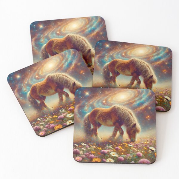 Item preview, Horse in a flower meadow designed and sold by Pferde-Fanshop.