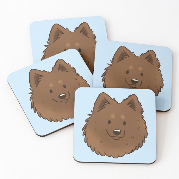 Item preview, Cute brown German spitz dog face designed and sold by Yaragold.