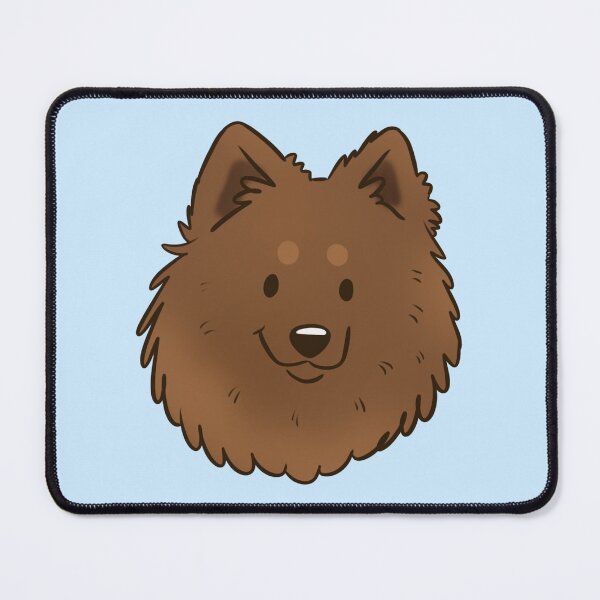 Item preview, Cute brown German spitz dog face designed and sold by Yaragold.