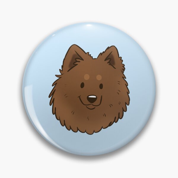 Item preview, Cute brown German spitz dog face designed and sold by Yaragold.