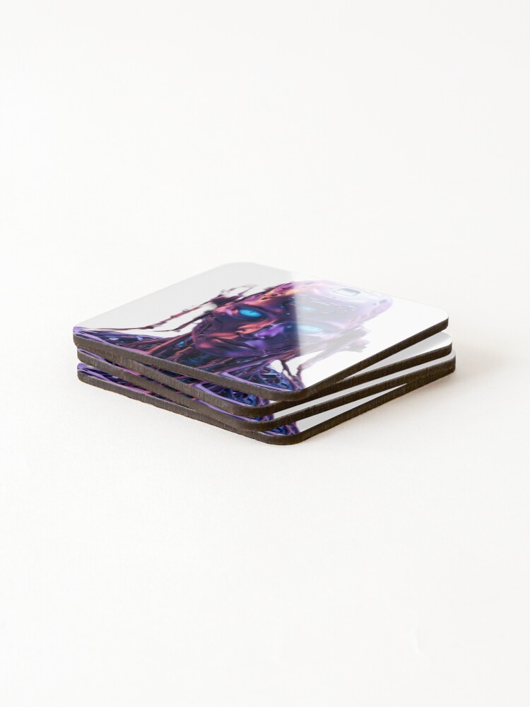 Thumbnail 4 of 5, Coasters (Set of 4), AI ROBOT designed and sold by TreJe.