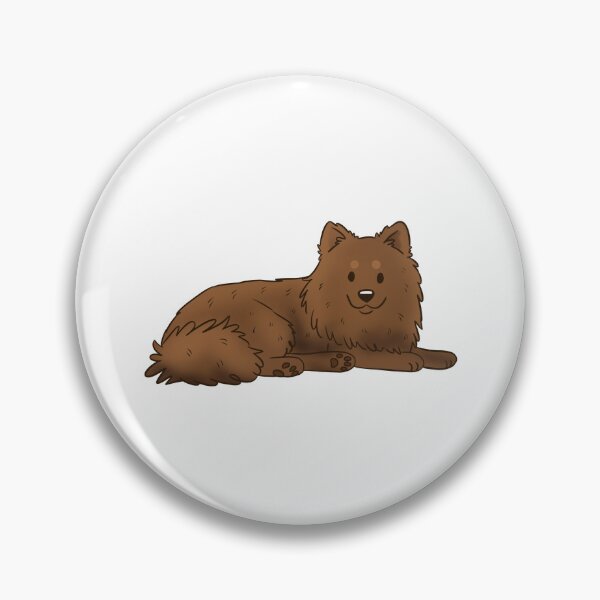 Item preview, Cute brown German spitz dog  designed and sold by Yaragold.