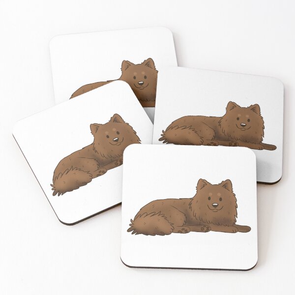 Item preview, Cute brown German spitz dog  designed and sold by Yaragold.