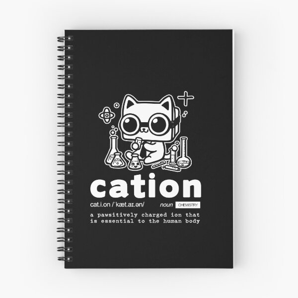 Item preview, Cation | Atom jokes | Science humor | pawsitive charge | cute science kitty designed and sold by themichetti.