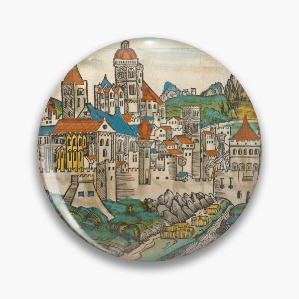 Item preview, Bologna Bononia Roman City Italy - The Nuremberg Chronicle 1493 - Medieval Manuscript Old Book designed and sold by Vintage-TM.