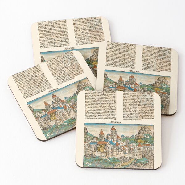 Item preview, Bologna Bononia Roman City Italy - The Nuremberg Chronicle 1493 - Medieval Manuscript Old Book designed and sold by Vintage-TM.