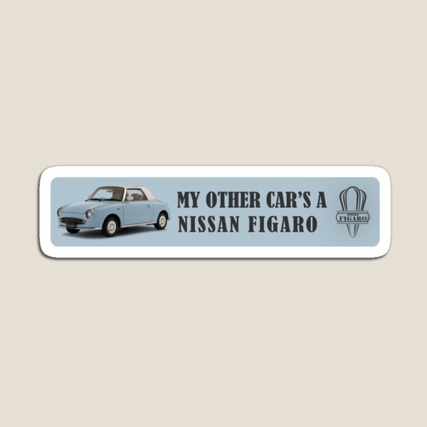 Item preview, MY OTHER CAR'S A NISSAN FIGARO - PALE AQUA designed and sold by thefigarostore.