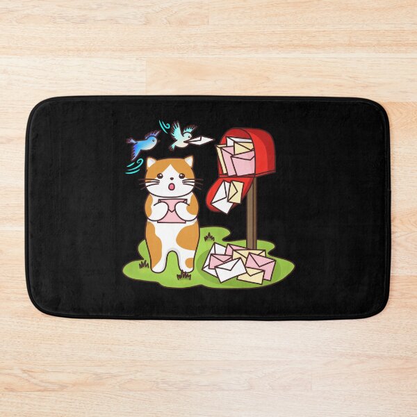 Item preview, Cat delivers pink letter at post office box designed and sold by TiffyChaa.