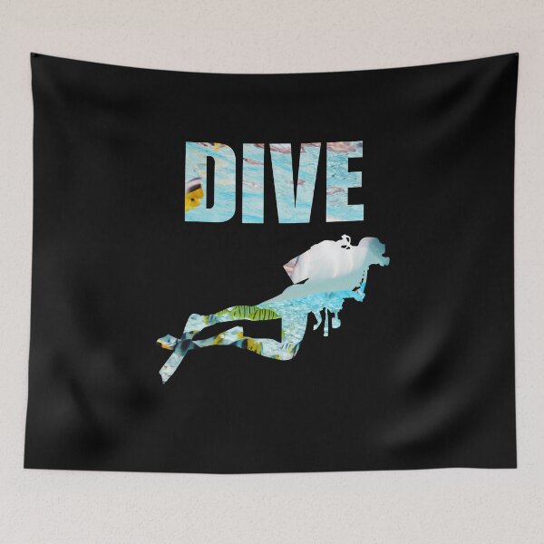 Item preview, Dive , funny scuba diving sport quote or saying for lover or enthusiast designed and sold by NBSStore.