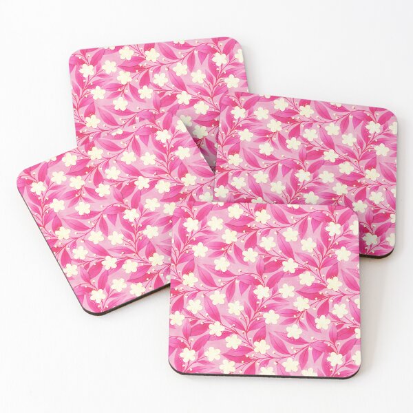 Item preview, Hot Pink Leaves Common Myrtle designed and sold by RebeccaFlaherty.