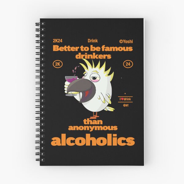 Item preview, Cockatoo Parrot Drink Alcohol designed and sold by YoshiArtDesign.