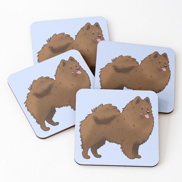 Item preview, Cute brown German spitz dog  designed and sold by Yaragold.