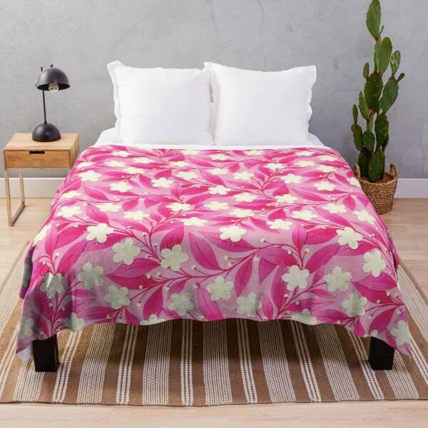 Item preview, Hot Pink Leaves Common Myrtle designed and sold by RebeccaFlaherty.