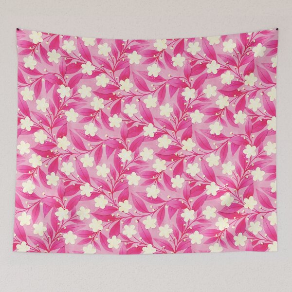 Item preview, Hot Pink Leaves Common Myrtle designed and sold by RebeccaFlaherty.