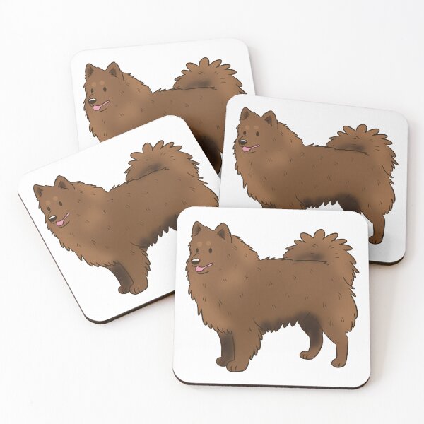 Item preview, Cute brown German spitz dog  designed and sold by Yaragold.