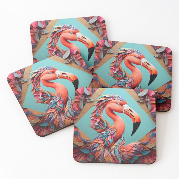 Item preview, Ethnic Flamingo Mosaic designed and sold by NeatThingLover.