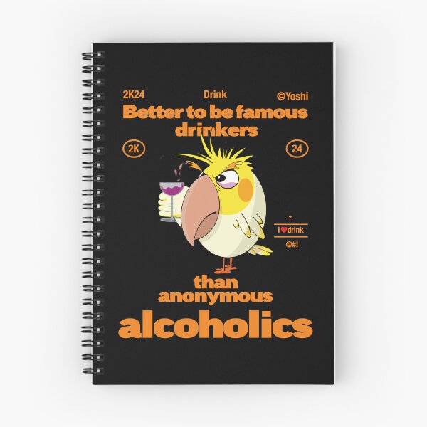 Item preview, Cockatiel Parrot Drink Alcohol designed and sold by YoshiArtDesign.